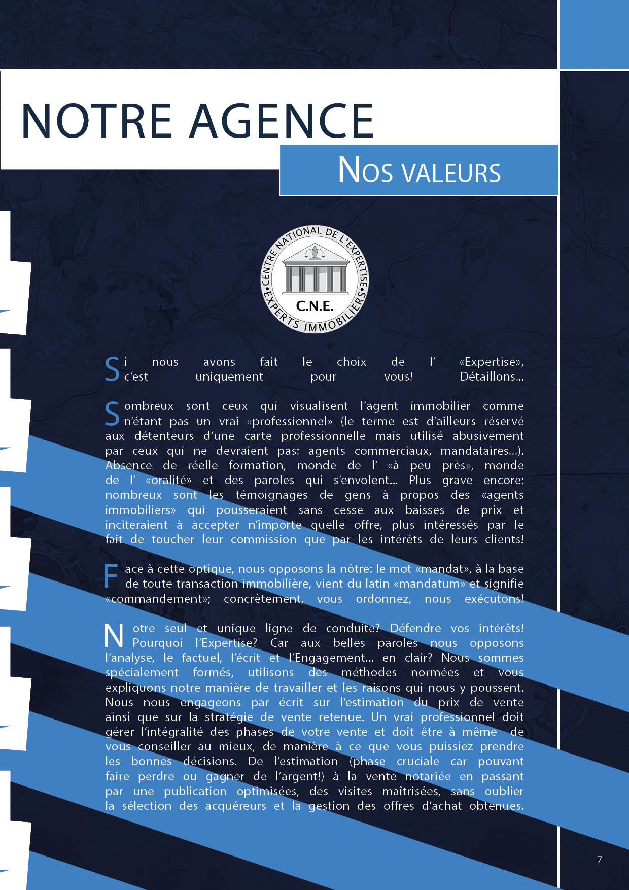 agence immobilière plaquette brochure