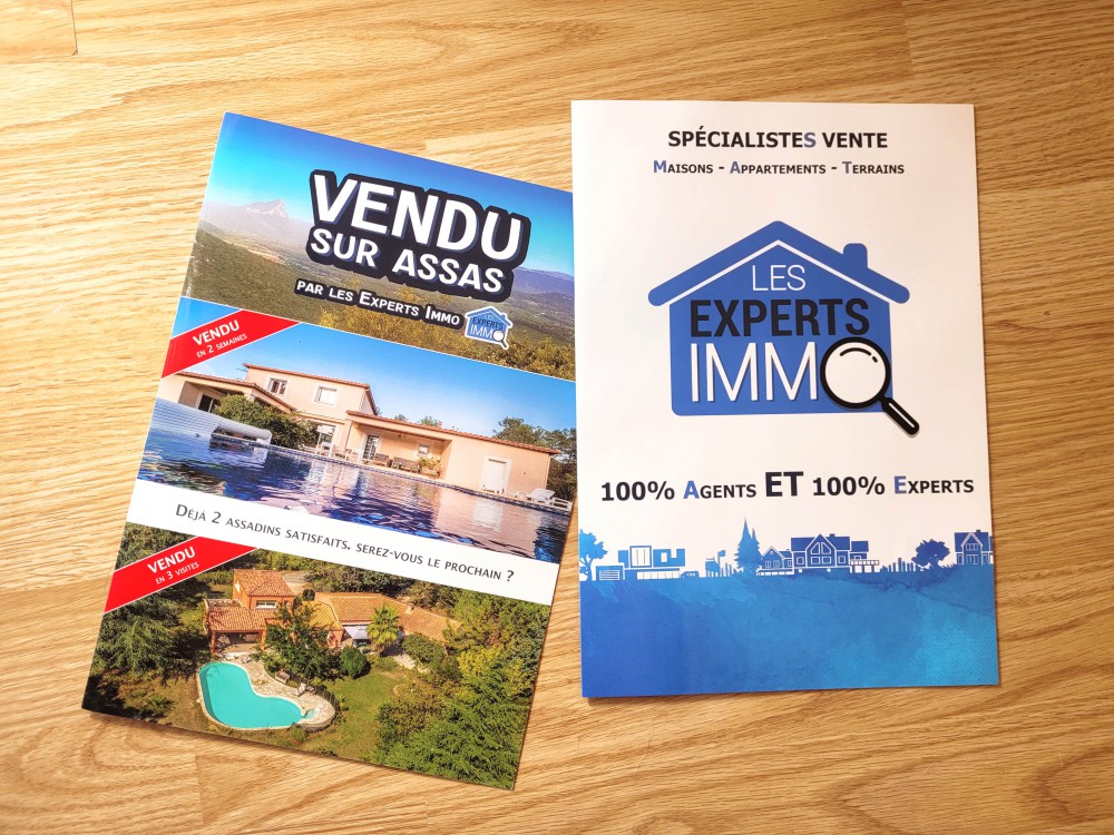 Agence immobilière - plaquette dépliant